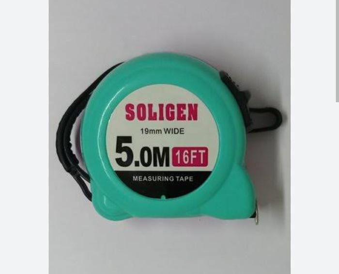 Meteran SOLIGEN 5 METER / Meteran tukang 5M / meteran bagus 5M