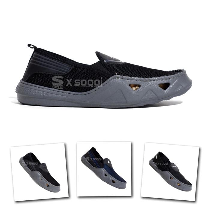 TERLARIS!! SEPATU SLIP ON PRIA CANVAS ORIGINAL SLIPON COWOK LAKI DEWASA SELOP CASUAL SNEAKERS ANDO N
