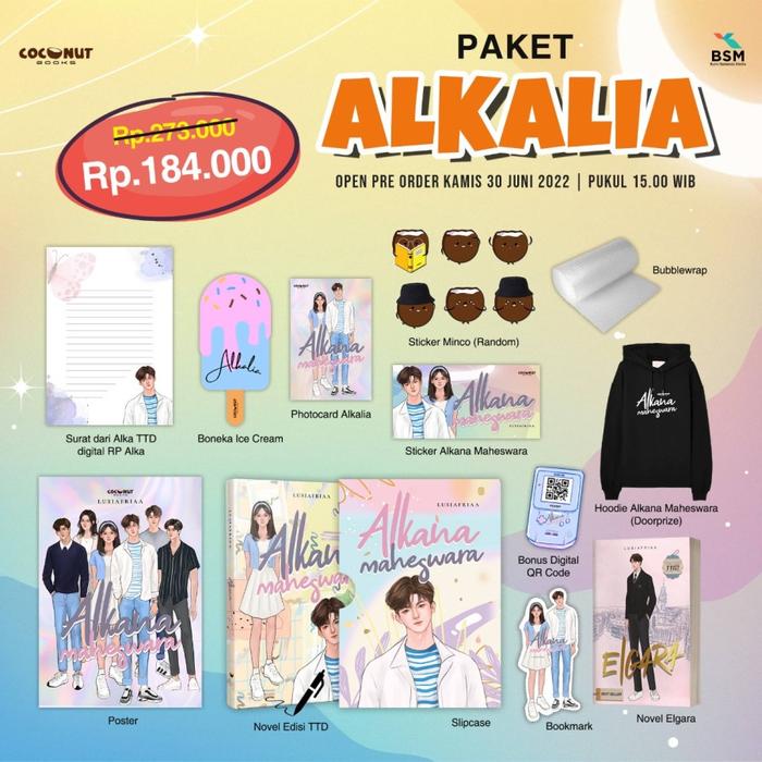 Novel Alkana Maheswara | Lusiafriaa | Novel original | Coconut book