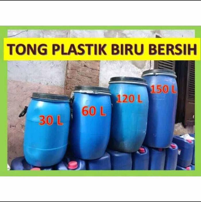 Tempah Sampah Tong Plastik Biru