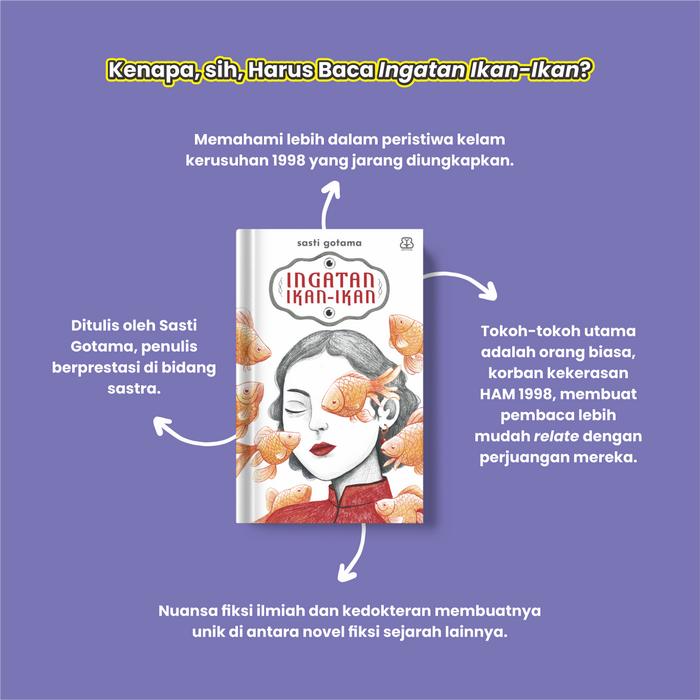 Novel Sastra Ingatan Ikan-Ikan - Sasti Gotama | Fiksi Sejarah