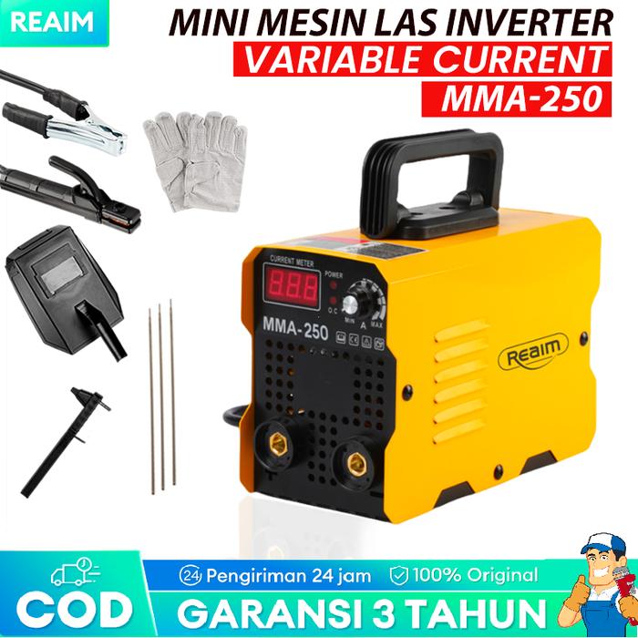 REAIM Mesin Las Inverter Mini welding machine MMA-250 Mesin las/Mesin trafo las