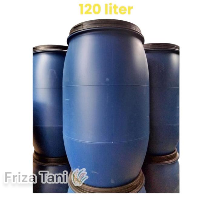 Tempat Sampah Biru Tong Air Biru Tong 120 Liter Komposter Biru Gentong Serbaguna TEBAL & KUAT 120L t