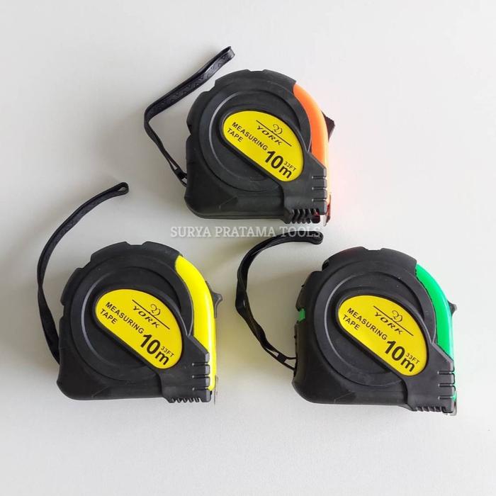 METERAN KARET 10 METER / METERAN TUKANG 10 M KARET MEASURING TAPE 10M