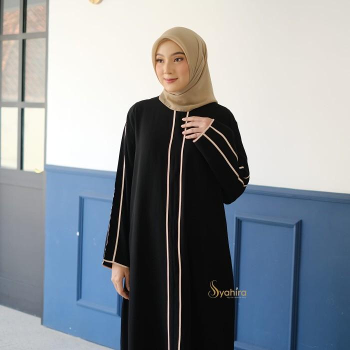gamis abaya hitam terbaru 2024 ukuran jumbo ld up 140