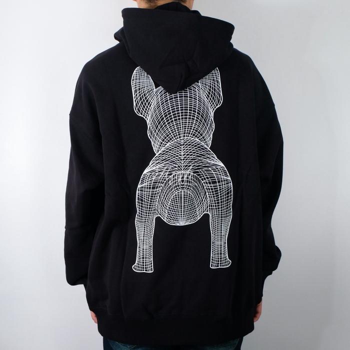 Lifework Graphic Drawstring Hoodie Black/White 100% Original #Gratisongkir
