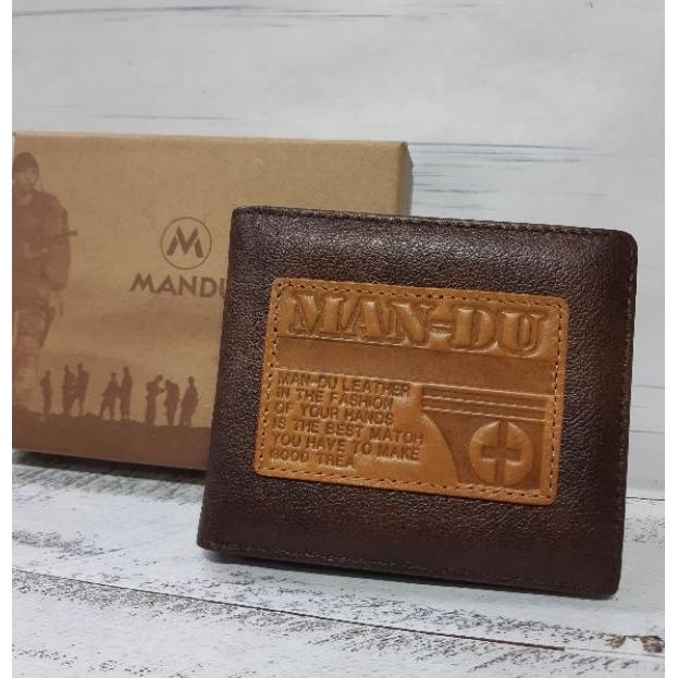 Dompet pria lipat mandu bahan kulit sapi