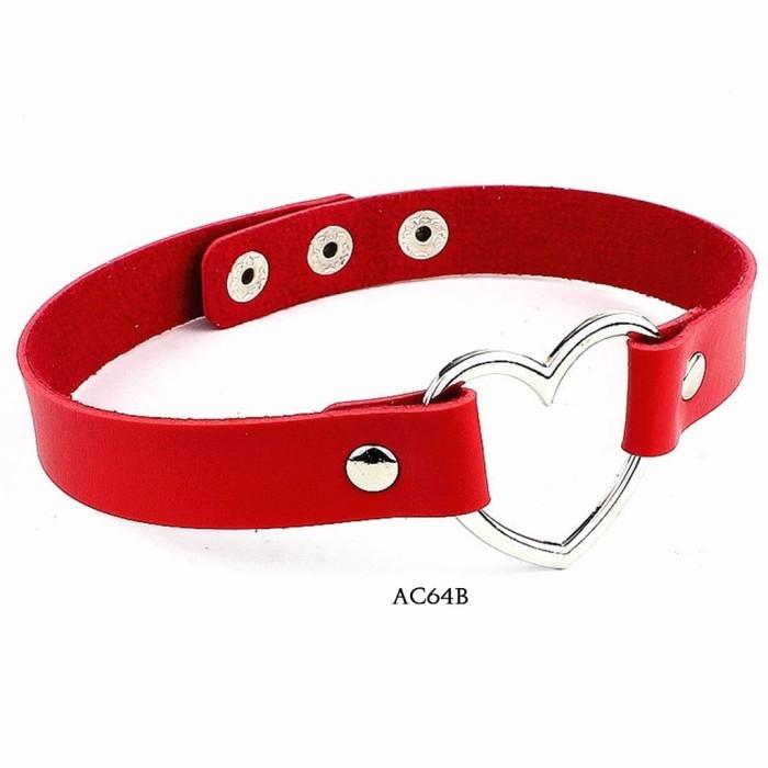 Kalung Wanita Chocker Model Lover Merah Aksesoris Lingerie AC64B