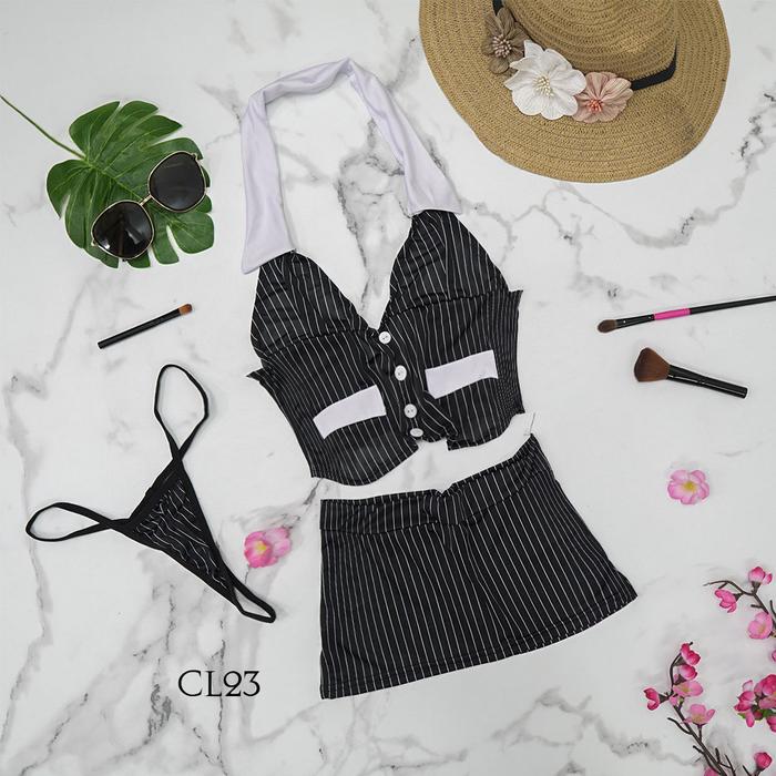 Sexy Lingerie One Set Cosplay Baju Kantor Premium CL23