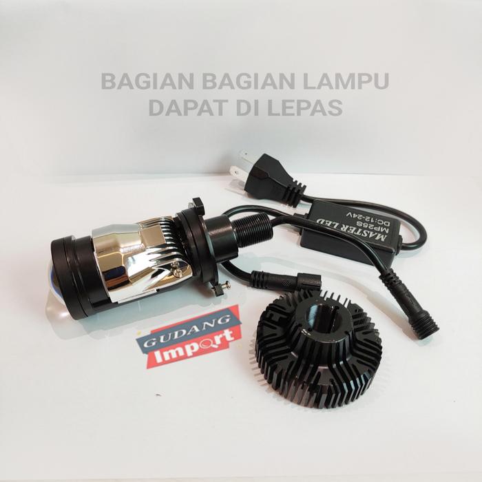 LAMPU LED MOBIL MOTOR H4NI PROJECTOR MP25S 3 WARNA MASTER LED Terlaris.