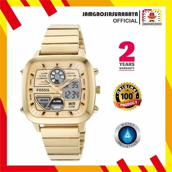 Jam Tangan Pria FS 5889 / FS5889 Retro Analog-Digital Original