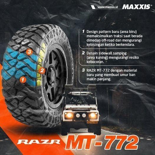 Ban MAXXIS RAZR MT 772 32 x 11.5 R15 Ring 15 MT772  Mobil 32 Toyota Hardtop Landcruiser
