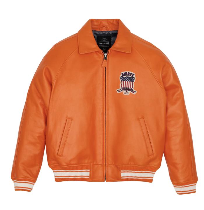 Avirex 2024 New Listing Leather Flight Suit Jacket French Sheepskin