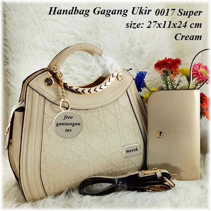 Tas Handbag Gagang Ukir Cd 0017 Super Set (Best Quality)