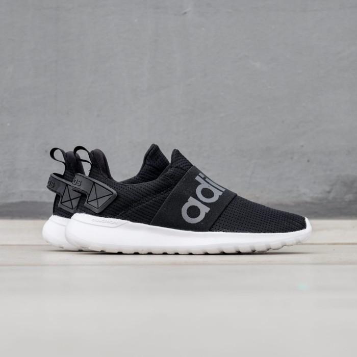 Sepatu Adidas Cloudfoam Lite Racer Adapt Slip On Black White Original HAPPY SHOPPING DAN TERIMAKASIH