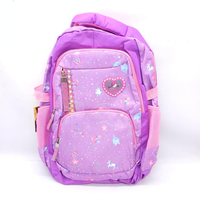 TAS SILVER GIRL GLITTER BAHAN PARASUT 18 INCHI ORIGINAL MURAH BARU / TAS SEKOLAH CEWEK ALTO SILVERGI