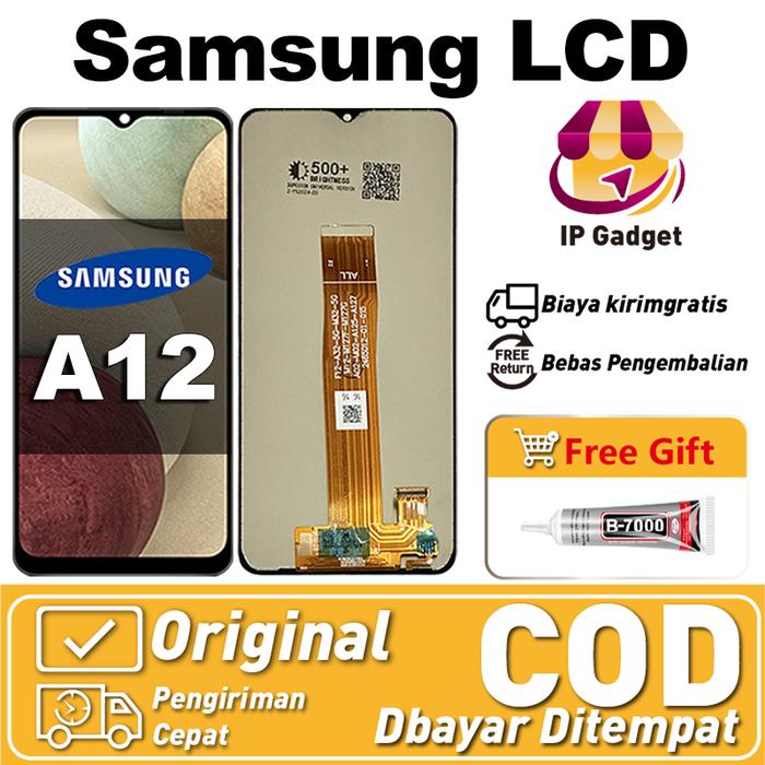 ORIGINAL LCD SAMSUNG A12 FULLSET ORI ASLI LAYAR HP TOUCHSCREEN SENTUH VERSI TINGGI