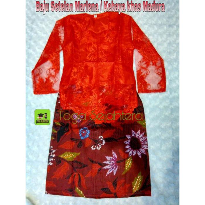 Terbaru Laris! Baju Kebaya Marlena / Baju Adat Madura "Wanita" Anak Tk - Dewasa Low Price