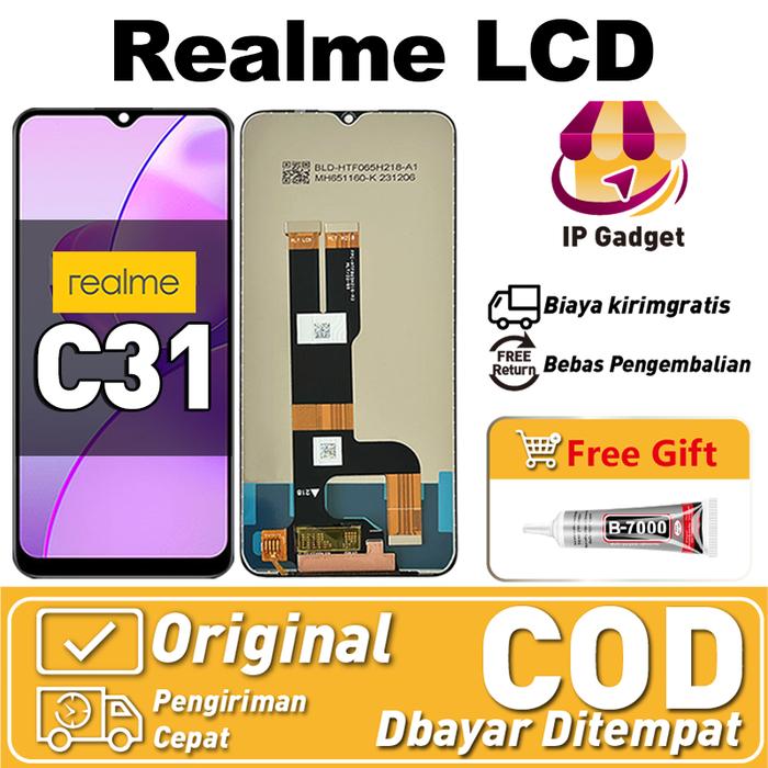 ORIGINAL LCD REALME C31 FULLSET ORI ASLI LAYAR HP TOUCHSCREEN SENTUH VERSI TINGGI