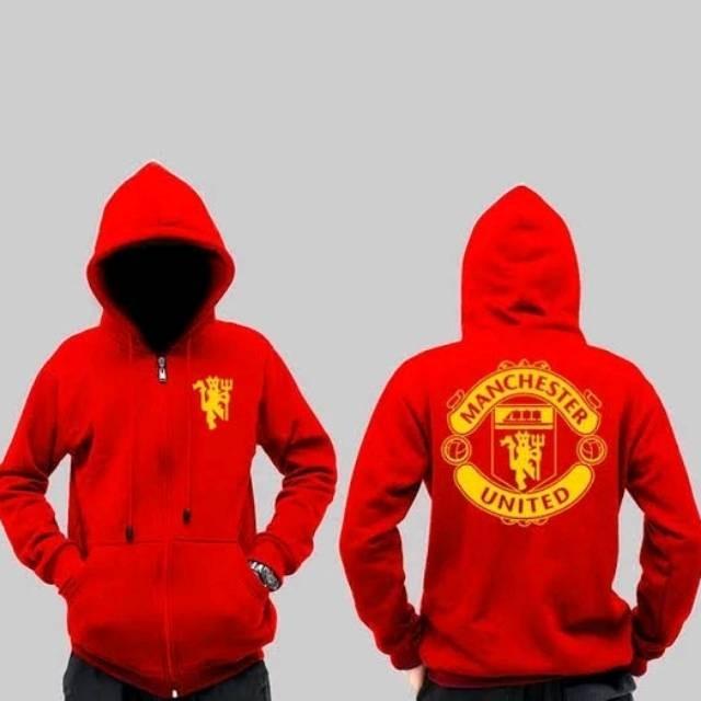 Sweater Man.chester Unlted Jaket Hoodie Zipper Man.chester Unlted