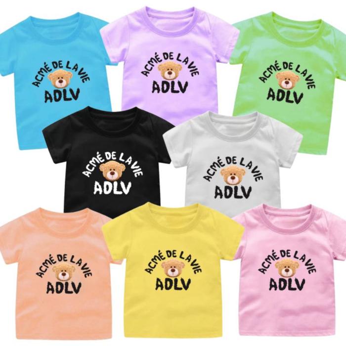 Baju Kaos Atasan Anak Cewek-Cowok 1-12Tahun Terbaru Bear Kekinian Adlv