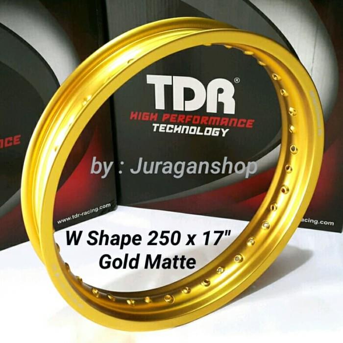 velg TDR ring 17 ukuran 215 gold matte kulit jeruk TDR Original