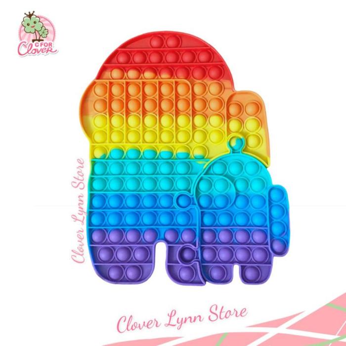 POP IT XXXL SUPER JUMBO RAINBOW AMONG US FAMILY / popit its tiktok