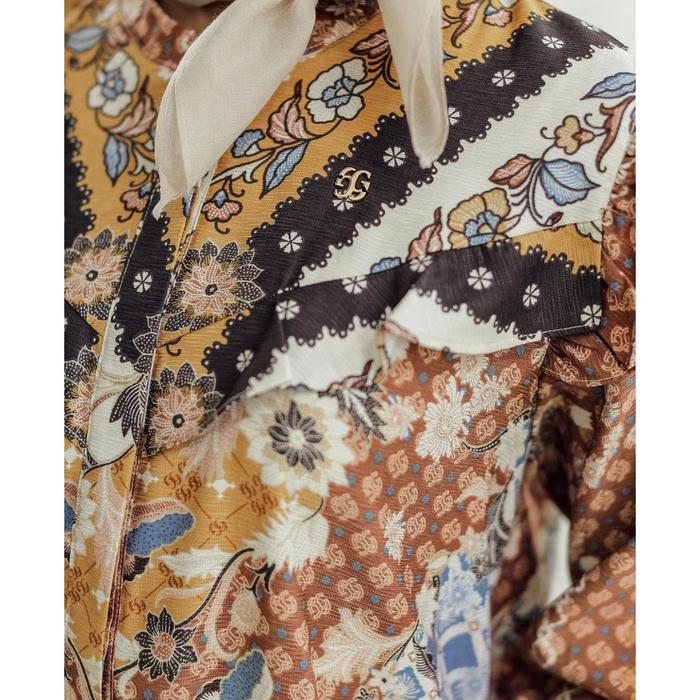 Diskon SALE - LUMIRA DRESS BROWN SIZE S by GEULIS
