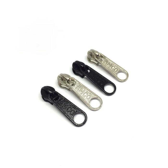 Kepala resleting tas no 3 merek amco coil (gigi kecil)