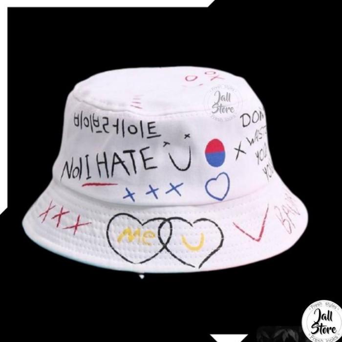 Order Now Topi Ala Korea Pria Wanita Head Bucket Hat Bts Bt21 Buket