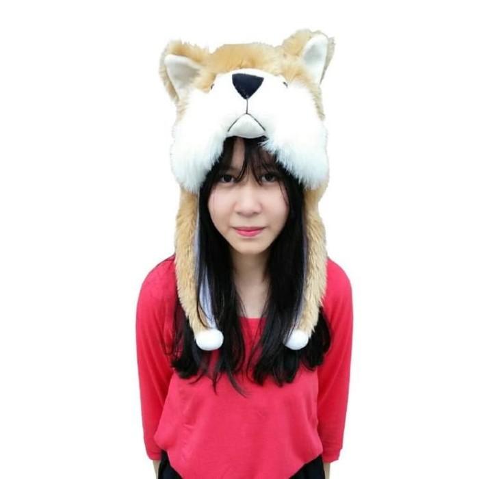 Garansi Topi boneka hewan kucing dewasa topi boneka hewan