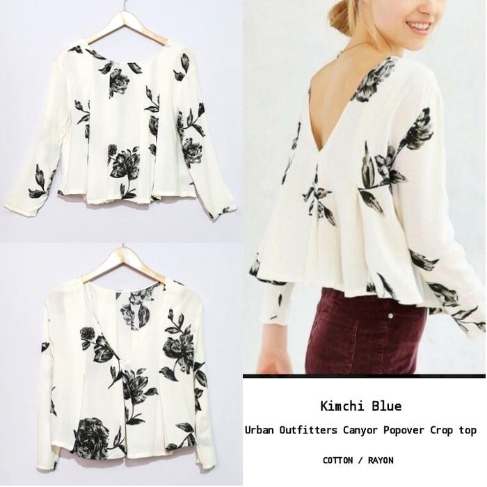 Best Seller Kimchi Blue Urban Outfitters Canyor Popovet Crop top nd