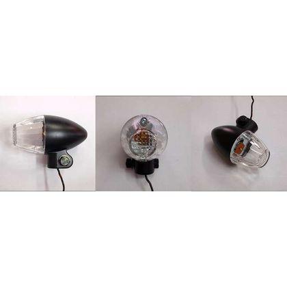 Lampu Sein Bulat 505 Black Clear CGC Japan