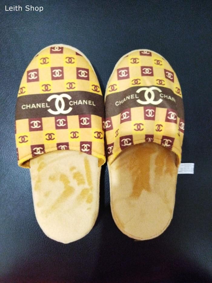 Sendal Chanel Ruangan Hotel Kamar Mandi Indoor Sandal Fashion Boneka