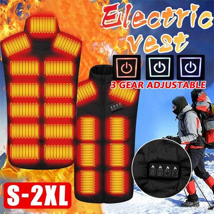 Heated Vest For Men Waterproof Heated Hunting Vest 21 Heated Zone
