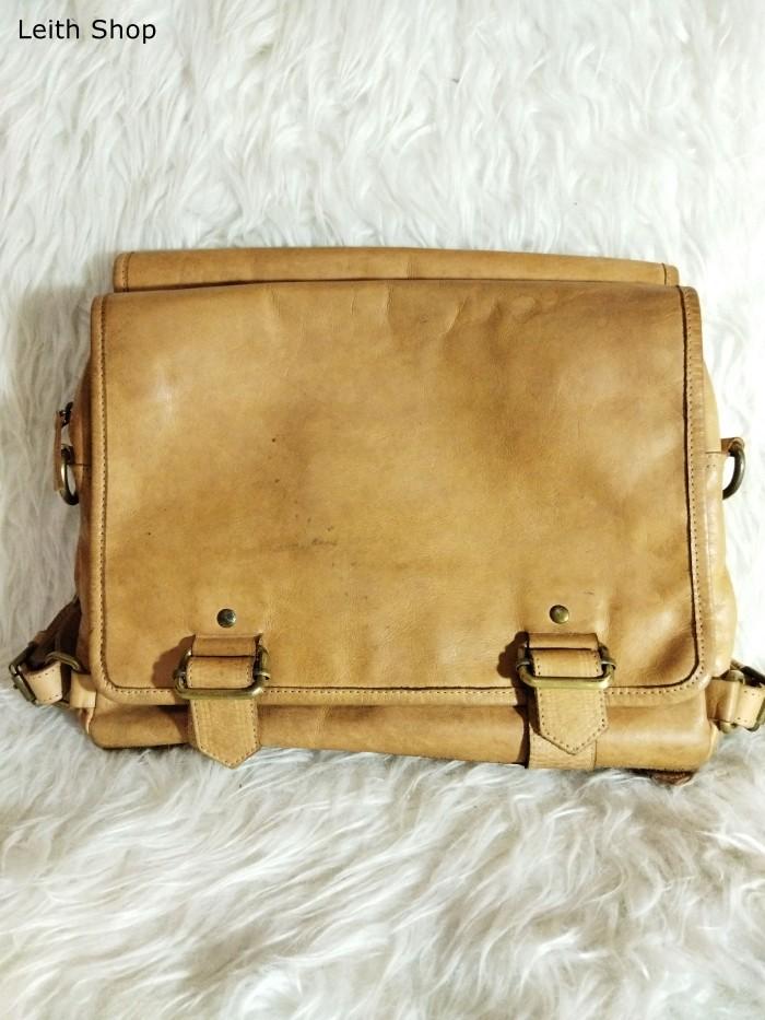 Postman Bag Tas Wanita Double Handbag Selempang Kulit Asli Leather Ori