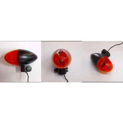Lampu Sein Bulat 508 Black Orange CGC Japan