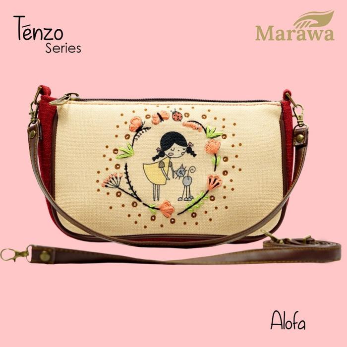 Tas Selempang Wanita Kekinian Marawa Tenzo Series Original Berkualitas