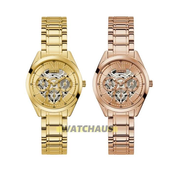 JAM TANGAN WANITA GUESS CLEAR CUT GW0253L1 GW0253L2 GW0253L3