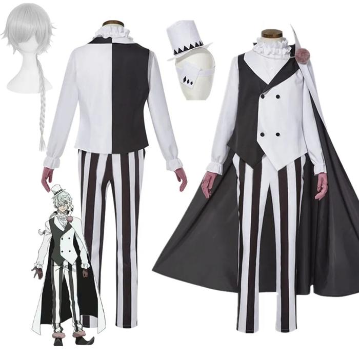 Season 4 Bungo Stray Dogs Cosplay Nikolai Gogol Suit Cloak Uniform