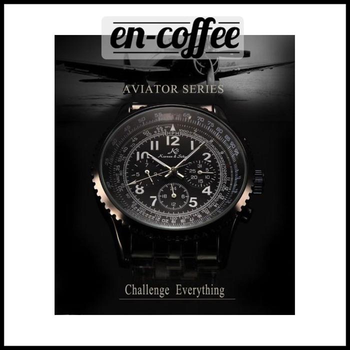 Kronen & Sohne KS100 Jam Tangan Casual Hitam