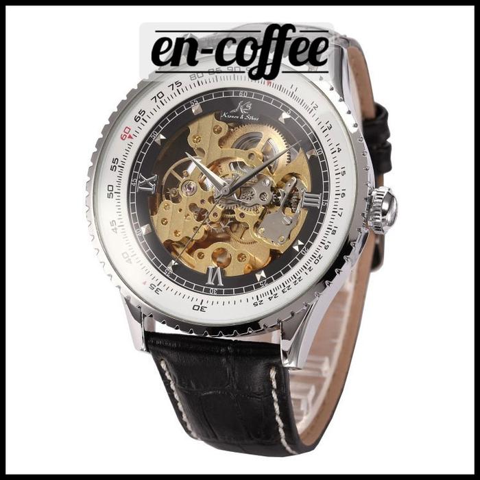 Kronen & Sohne KS110 Jam Tangan Casual Silver/Hitam