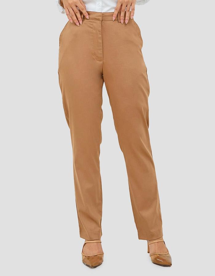 Geela Camel Celana Panjang Chinos Wanita 120193461