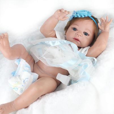 Sn* Boneka Bayi Perempuan Kado Manusia Hidup Dengan Dress Newborn