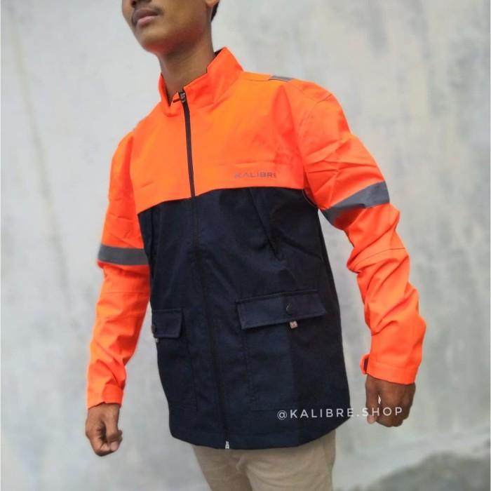 d12f Kalibre Jaket Orange - Black - S