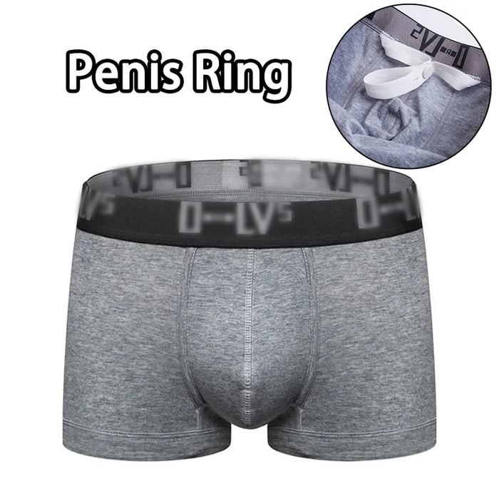 Autumn and Winter Men Briefs Crotch Ring Chastity Simple Youth Li