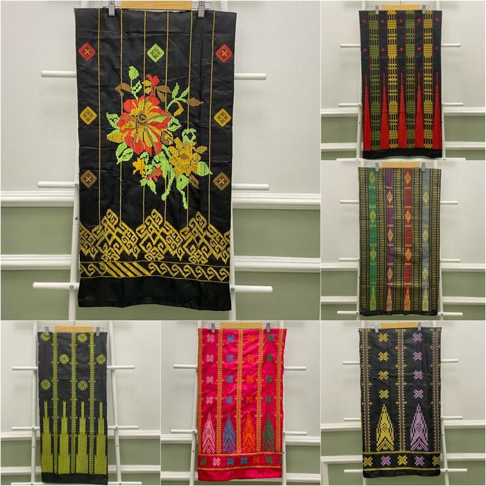 TERBARU SARUNG LAGOSI SUTERA BORDIR TENUN LIFA SABBE MOTIF PUCUK
