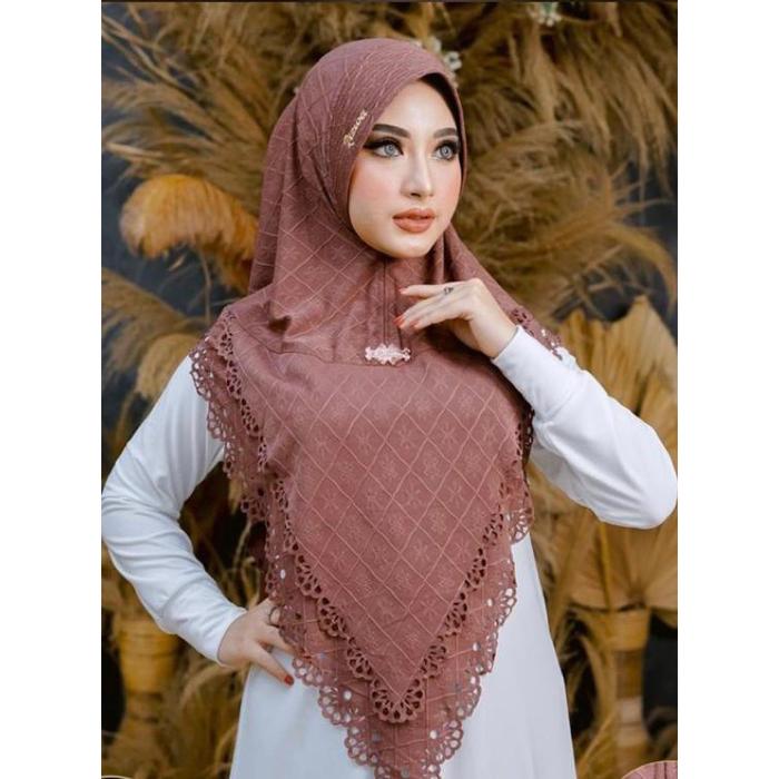 Terlaris! Hijab Instan Laser Cutting Balqis By Rizwa