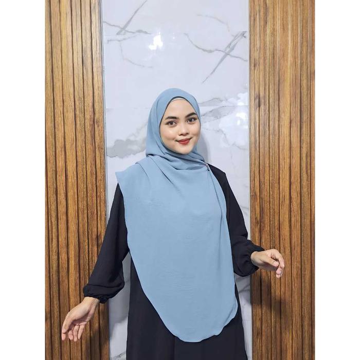Terlaris! Pashmina Oval 200x100 Jumbo Crinkle Pum By sentosa Pashmina