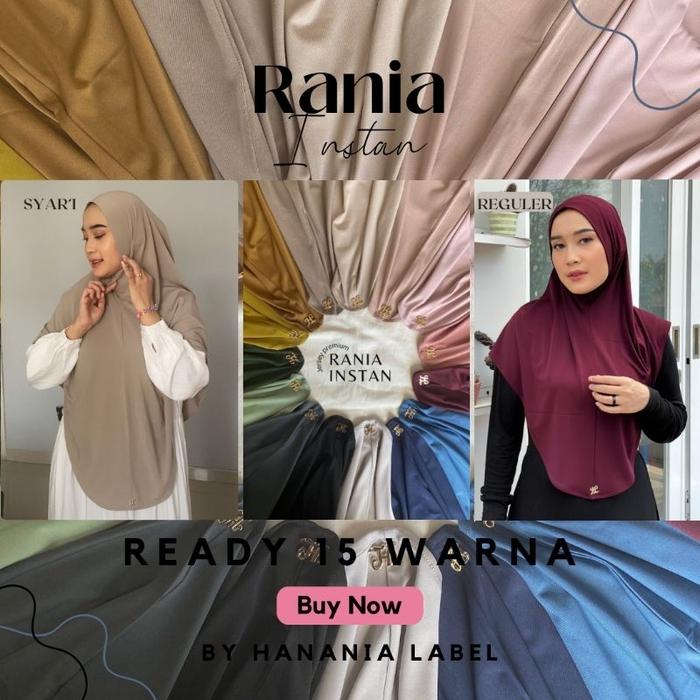 Terlaris! HANANIA LABEL- RANIA INSTAN SYARI | STELLA PUM KHIMAR